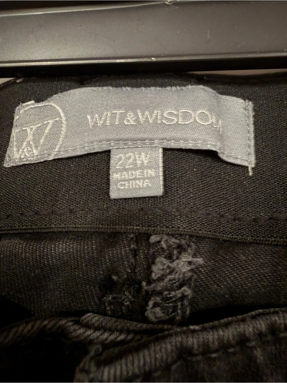Wit & Wisdom Charcoal Straight Jeans
